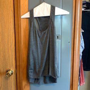 Athleta racer back gray tank top